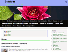 Tablet Screenshot of chakrasenergie.net